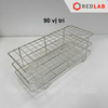 Giá đỡ ống nghiệm Inox 201 nhiều kích cỡ, cho ống đường kính 13 16 18 20 22 25 30 38 mm (kệ đựng ống ly tâm), có VAT