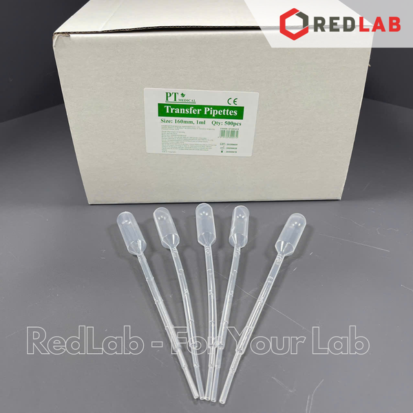 [Hộp 500 cái] Pipet paster nhựa 1ml / 3ml PT Medical, ống hút nhỏ giọt / transfer pipette, chia vạch nổi, có VAT