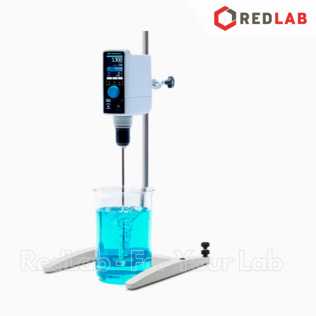 Máy khuấy cơ (khuấy cần, khuấy đũa) OHS 100 Advance (F20100481) hãng VELP – Ý, max 1300 v/p, 100 Ncm, 100 lít (H2O), có VAT