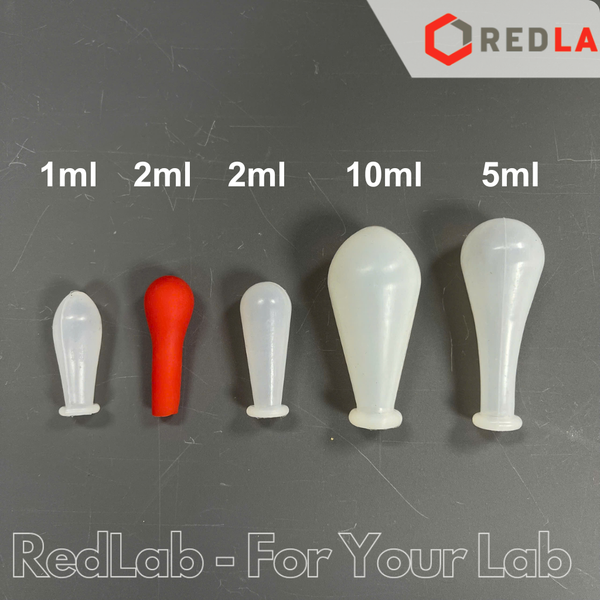 Combo pipet chia vạch loại dài ONELAB kèm quả bóp silicon / cao su 1 van, 0.1 0.2 0.5 1 2 5 10 15 20 25 50 ml, có VAT