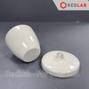 Chén nung sứ có nắp ONELAB Ø 30 40 50 100 200 300 ml, chịu nhiệt, dùng nung đốt mẫu thí nghiệm, có VAT