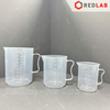 Ca nhựa Education có quai vạch nổi trắng ONELAB 100 250 500 1000 2000 3000 5000 ml, cốc đong thí nghiệm, có VAT