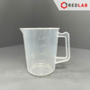 Ca nhựa PP có quai vạch nổi trắng ONELAB 100 250 500 1000 2000 3000 5000 ml, cốc đong thí nghiệm, chịu nhiệt, có VAT