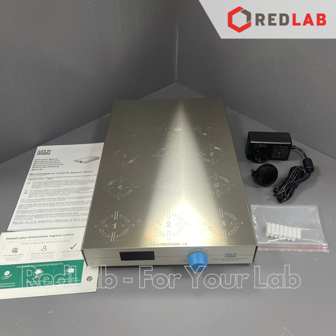 Máy khuấy từ 15 vị trí Multistirrer 15 Digital (F203A0180) hãng VELP - Ý, max 1500 vòng/ phút, 15x 250ml (H2O), có VAT