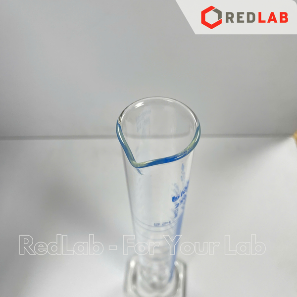 Ống đong thuỷ tinh BIOHALL 5 10 25 50 100 250 500 ML 1L 2L, Class A, đế lục giác, chia vạch xanh, có VAT