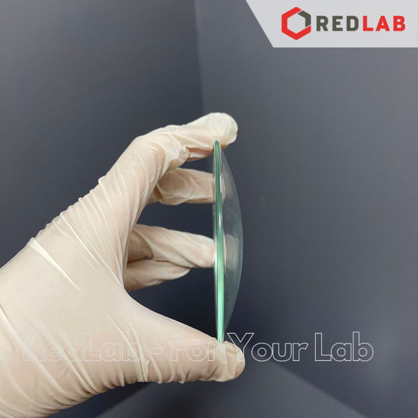 Mặt kính đồng hồ DINLAB đường kính 50 60 70 80 90 100 125 150 180 200 mm, dùng trong thí nghiệm, có VAT