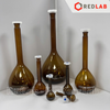 Bình định mức Nâu nút nhựa ONELAB 10 25 50 100 250 500 1000 2000 ml, dùng định mức mẫu thí nghiệm, có VAT
