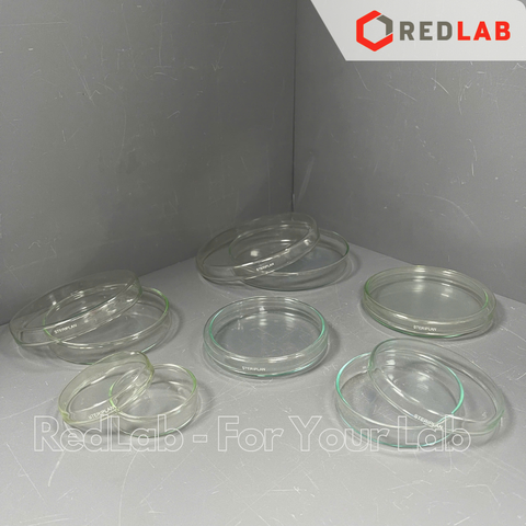 Đĩa petri thủy tinh soda-lime (STERIPLAN) DURAN Class A 60x15 80x15 90x15 100x15 100x20 120x20 150x25 180x30 mm, có VAT