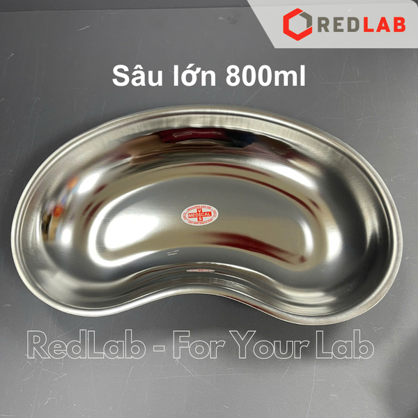 Khay đậu inox cạn / sâu 200 400 800 ml (nhỏ trung lớn) dùng đựng mẫu, dụng cụ trong lab thí nghiệm, có VAT