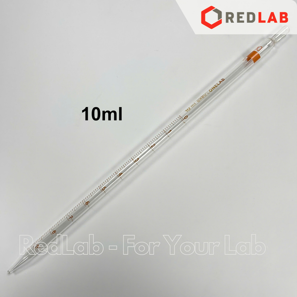 Pipet thẳng chia vạch loại dài ONELAB 0.1 0.2 0.5 1 2 5 10 15 20 25 50 ml, ống hút thủy tinh thí nghiệm, có VAT