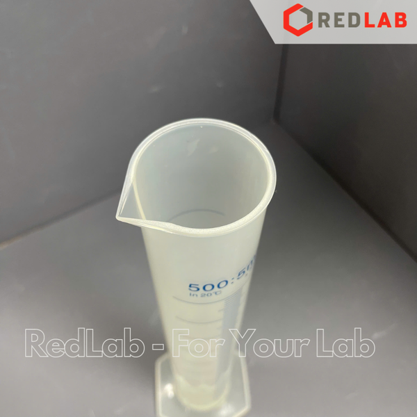 Ống đong nhựa PP in vạch xanh ONELAB 10 25 50 100 250 500 1000 2000 ml, đáy lục giác, chịu nhiệt, có VAT