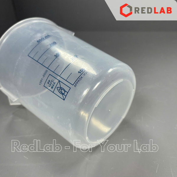 Ca nhựa PP không quai vạch in xanh ONELAB 50 100 250 500 1000 2000 3000 5000 ml, cốc đong thí nghiệm, chịu nhiệt, có VAT