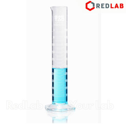 Ống đong thủy tinh GlassTAO Class A 10 25 50 100 250 500 1000 2000 ml, dùng đong mẫu thí nghiệm, có VAT