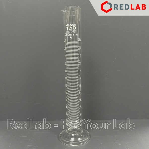 Ống đong thủy tinh GlassTAO Class A 10 25 50 100 250 500 1000 2000 ml, dùng đong mẫu thí nghiệm, có VAT