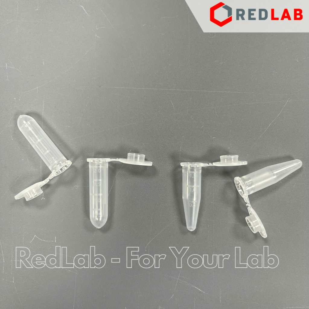 [Gói 500 cái] Ống ly tâm dạng eppendorf FL Medical – Ý 1.5ml (23053), 2ml (23073) microtubes liền nắp, có VAT
