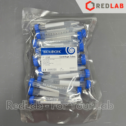 [Gói 25 cái] Ống ly tâm nhựa Bulk sterile BIOLOGIX 15ml 50ml, đáy nhọn (ống falcon / centrifuge tube) có VAT