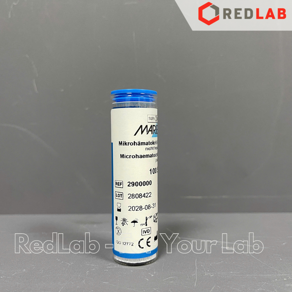 Ống mao quản 75μl dài 75mm, đường kính trong / ngoài: 1.2 / 1.6 mm, hãng MARIENFELD (hộp 100 cái), có VAT