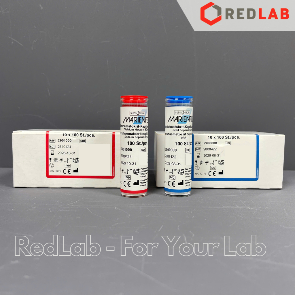Ống mao quản 75μl dài 75mm, đường kính trong / ngoài: 1.2 / 1.6 mm, hãng MARIENFELD (hộp 100 cái), có VAT