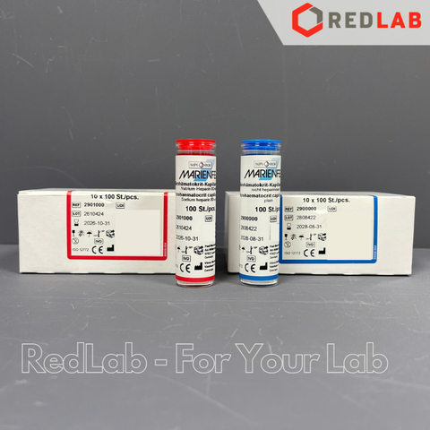 Ống mao quản 75μl dài 75mm, đường kính trong / ngoài: 1.2 / 1.6 mm, hãng MARIENFELD (hộp 100 cái), có VAT