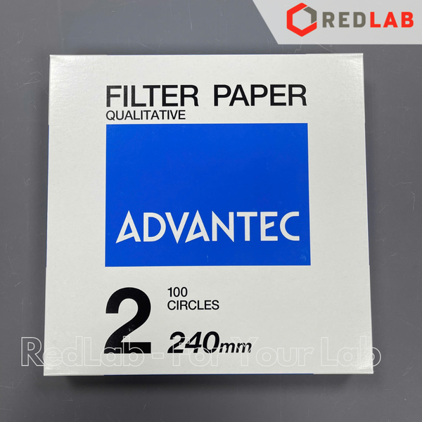 Giấy lọc định tính số 2 ADVANTEC 90 110 125 150 185 240 mm, Grade No. 2 qualitative filter paper (hộp 100 tờ) có VAT