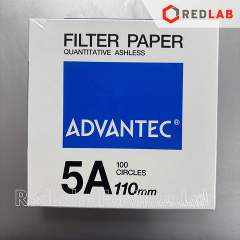 Giấy lọc định lượng 5A ADVANTEC Grade No. 5A ashless quantitative filter paper (hộp 100 tờ) có VAT