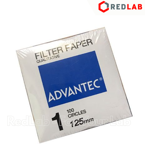 Giấy lọc định tính số 1 ADVANTEC 90 110 125 150 185 240 mm, Grade No. 1 qualitative filter paper (hộp 100 tờ) có VAT