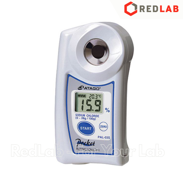 Khúc xạ kế đo độ mặn điện tử hiện số ATAGO PAL-03S (4403) 0.0 - 28.0% : 0.1%, bù nhiệt 10-40°C, có VAT