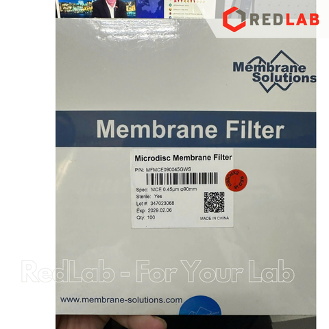 Màng lọc vi sinh MCE kẻ ô 90mm MEMBRANE SOLUTIONS lỗ lọc 0.22um / 0.45um, Individually Sterile, membrane filter, có VAT