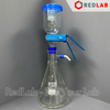 Bộ lọc vi sinh nút cao su GlassTAO phễu lọc 300ml, bình tam giác có vòi 1000 2000 ml, có VAT