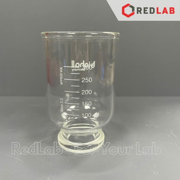 Bộ lọc vi sinh BIOHALL phễu 300ml, lọc F47mm, bình tam giác có vòi 1000ml, nhám ngoài hoặc nút silicon, boro 3.3, có VAT