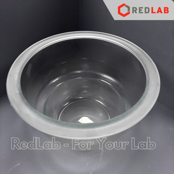 Bình hút ẩm trắng có vòi, đĩa sứ GLACIER 150 200 250 300 mm, Desiccator with lid (vacuum) thuỷ tinh borosilicate, có VAT