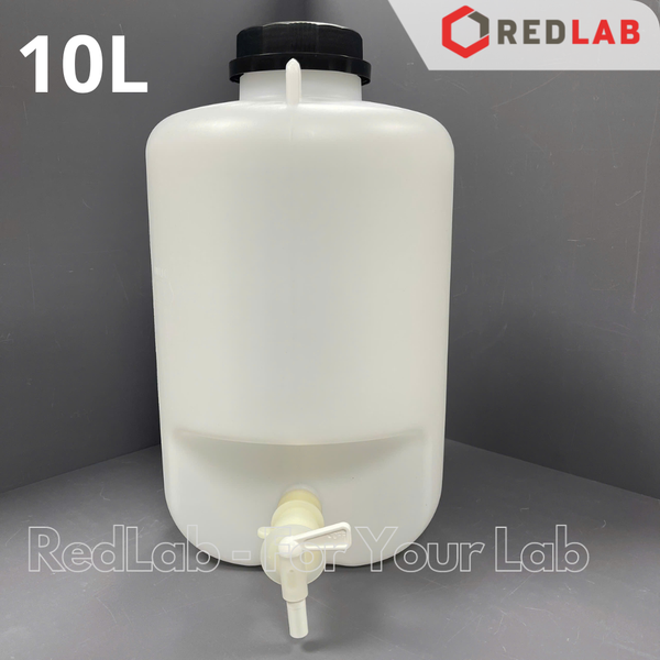 Bình nhựa HDPE có vòi ONELAB thể tích lớn 5 10 25 L, dùng trong thí nghiệm, có VAT