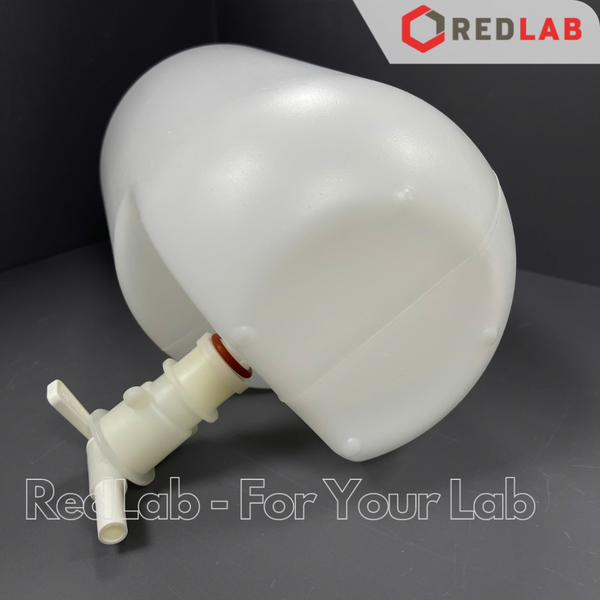 Bình nhựa HDPE có vòi ONELAB thể tích lớn 5 10 25 L, dùng trong thí nghiệm, có VAT
