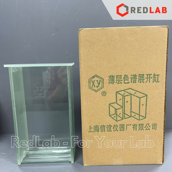 Bình triển khai sắc ký thủy tinh ONELAB 100x100mm, 100x200mm, 200x200 mm, bể sắc ký đơn thí nghiệm, có VAT