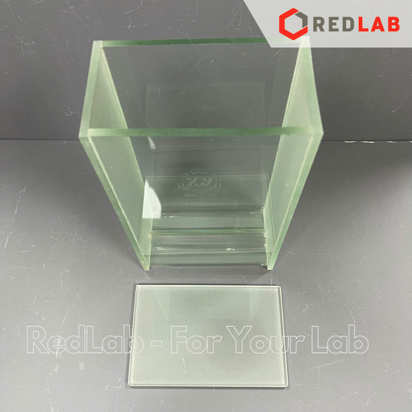Bình triển khai sắc ký thủy tinh ONELAB 100x100mm, 100x200mm, 200x200 mm, bể sắc ký đơn thí nghiệm, có VAT
