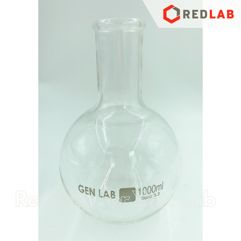 Bình cầu đáy bằng cổ trơn miệng hẹp GENLAB 1000 2000 5000 10.000 20.000 ml (1 2 5 10 20 L) có VAT