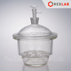 Bình hút ẩm trắng có vòi GENLAB 150 180 210 240 300 350 400 mm, dùng lưu trữ hoặc làm khô mẫu thí nghiệm, có VAT