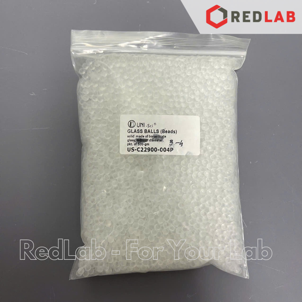 Bi thủy tinh ONELAB 1 2 3 4 5 6 7 8 mm (gói 500g) dùng nghiền mẫu thí nghiệm, có VAT