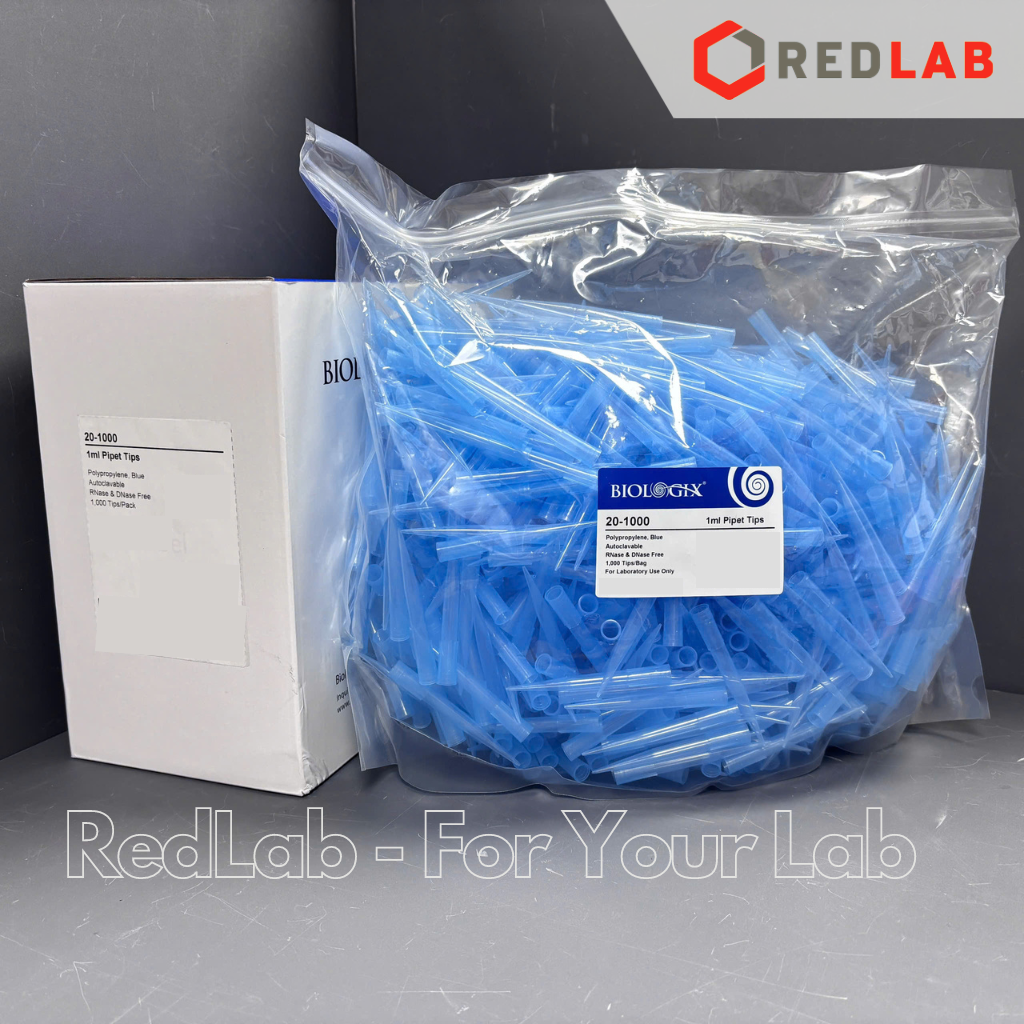 [Gói 1000 cái] Đầu tip xanh 1000ul (1ml) BIOLOGIX 20-1000, dài 78mm, nhựa PP, có thể hấp autoclave, có VAT