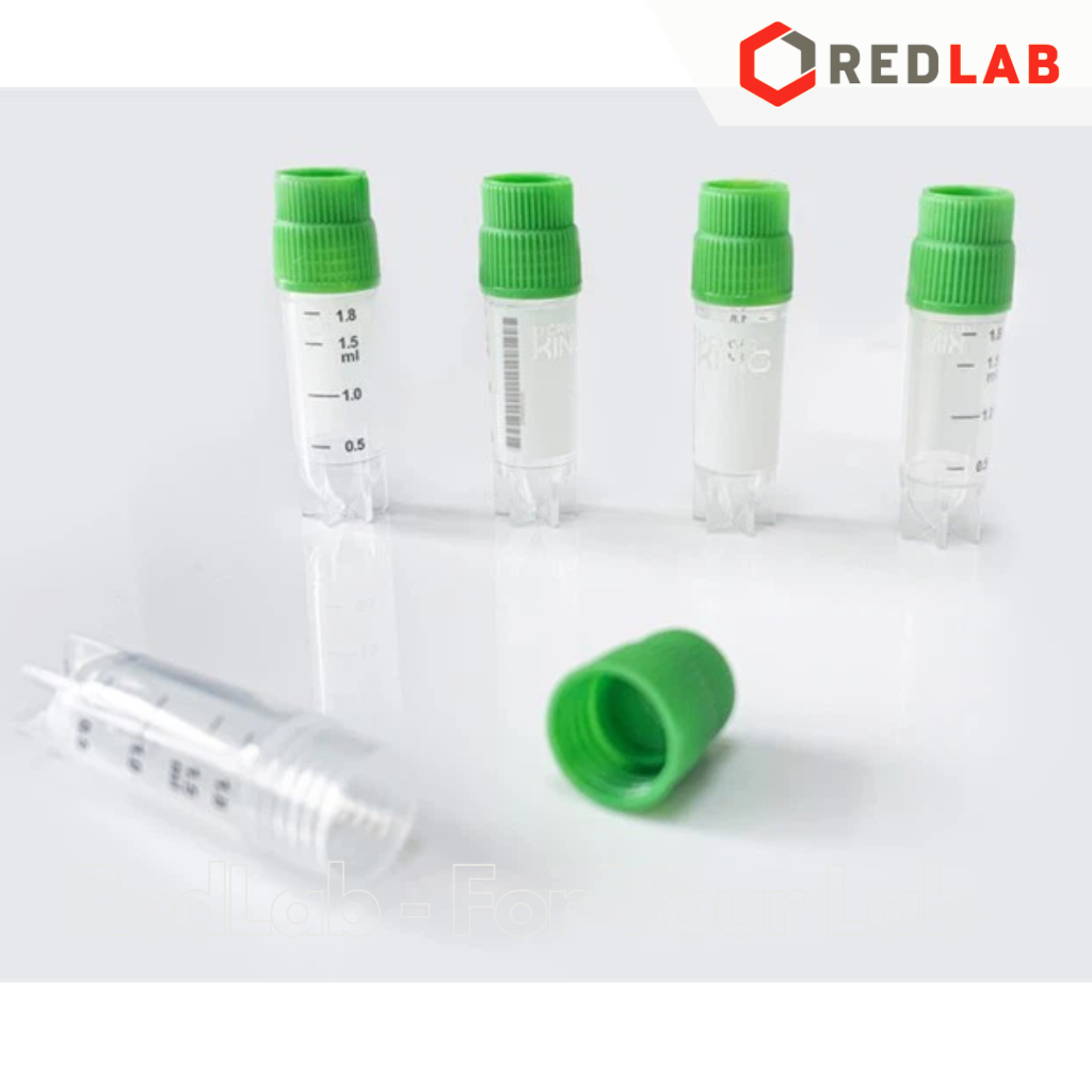 Lọ trữ lạnh 2ml chân sao, nắp xanh lá BIOLOGIX 88-6201 nhựa PP, chịu nhiệt -196°C đến 121°C, Bulk sterile (gói 25 cái) có VAT