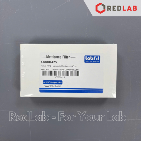 [Hộp 100 tờ] Màng lọc vi sinh PTFE kị nước / ưa nước Labfil ALWSCI membrane filter 47mm lỗ lọc 0.22um / 0 45um có VAT
