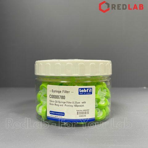 [Hộp 100 cái] Đầu lọc CA Syringe filter Labfill ALWSCI 13mm / 25mm, lỗ lọc 0.22um / 0 45um, dùng cho sắc ký HPLC, có VAT