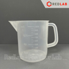 Ca nhựa PP có quai KARTELL chia vạch nổi trắng, dáng thấp 500 1000 2000 3000 5000 ml, Measuring Jugs short form, có VAT