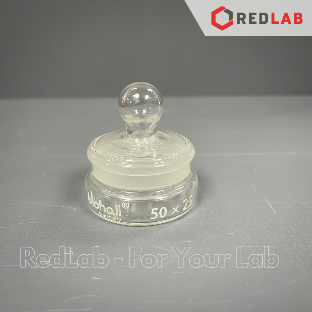 Chén cân thấp thành BIOHALL 40×30 50×25 50×35 50×50 60×30 mm, thủy tinh boro 3.3, có VAT