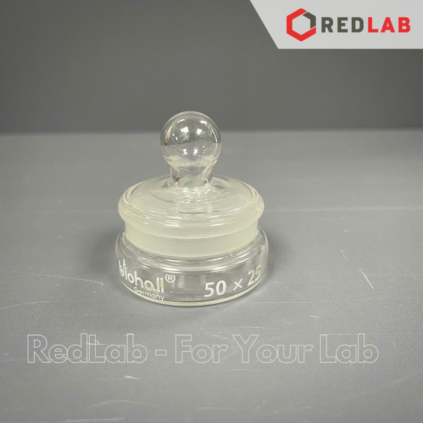 Chén cân thấp thành BIOHALL 40x30 50x25 50x35 50x50 60x30 mm, thủy tinh boro 3.3, có VAT