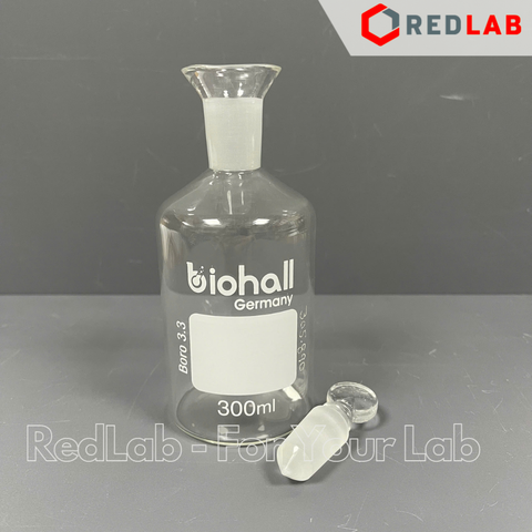 Chai BOD BIOHALL class A 60 125 300 1000 2000 ml, BOD Bottles, miệng loe nút nhám, có VAT