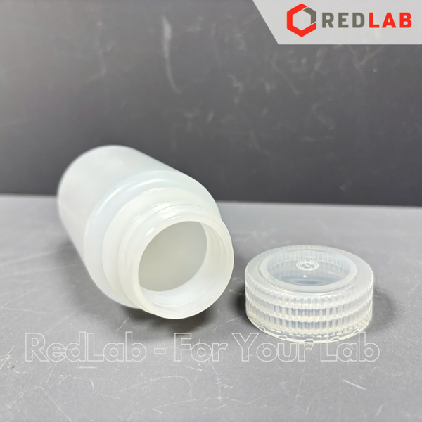 Chai nhựa HDPE trắng miệng rộng, nắp vặn BIOLOGIX 30 60 125 200 250 500 ml, có VAT