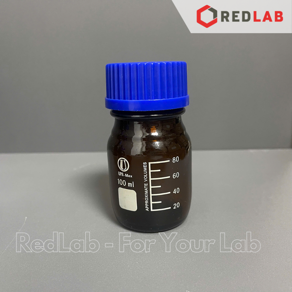 Chai Nâu nắp vặn xanh ONELAB 100 250 500 1000 2000 ml - GL45, chai thuỷ tinh soda-lime, đựng mẫu thí nghiệm kị sáng, có VAT