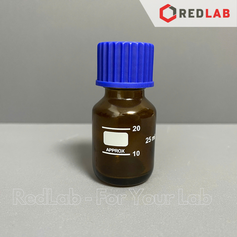 Chai Nâu nắp vặn xanh ONELAB 100 250 500 1000 2000 ml - GL45, chai thuỷ tinh soda-lime, đựng mẫu thí nghiệm kị sáng, có VAT