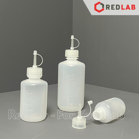 Chai nhỏ giọt nhựa LDPE ONELAB 60 125 250 ml có chia vạch, dropper bottle thí nghiệm, có VAT